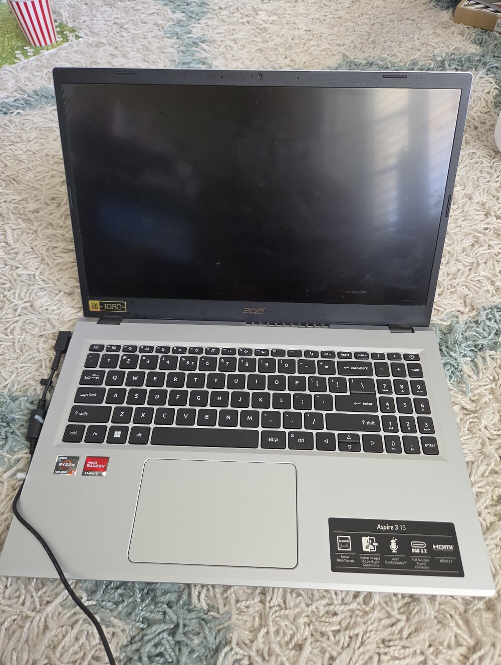 ​Acer Aspire 3 15 Laptop - FOR PARTS OR REPAIR - Blinking Lights Only (No SSD)